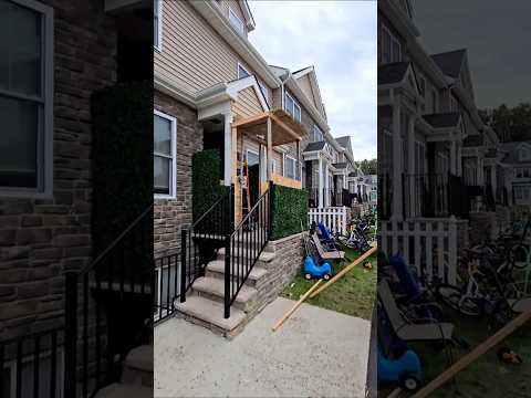 A Lakewood resident found the ideal spot to build his sukkah,it worked according to all the halachos