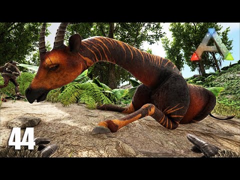 Taming the GIANT GIRAFFE and more - ARK Crystal Isles #44