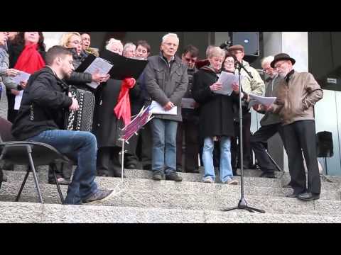 Brest Info -A Brest ce matin, environ 2.500 personnes rassemblées contre l'horreur (vidéo)