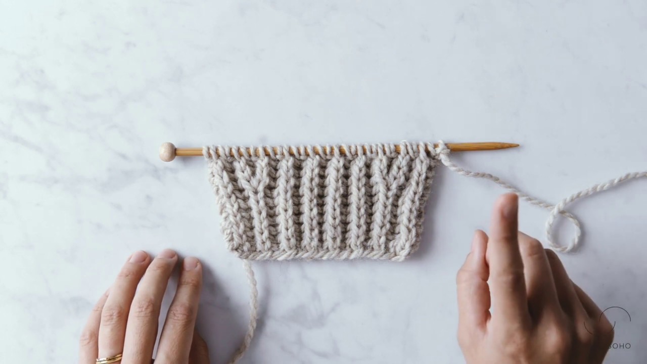 Brioche Stitch: Basic Increase (bk2tog-yo-bk2tog) | Purl Soho