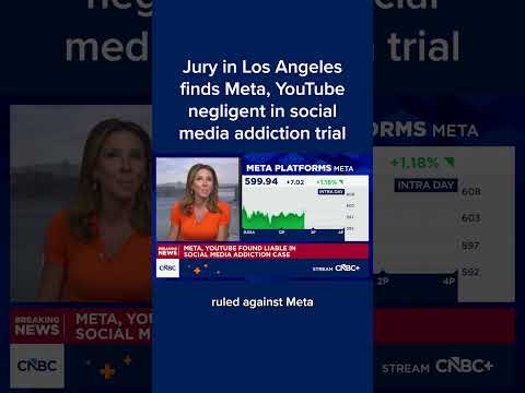 Jury in Los Angeles finds Meta, YouTube negligent in social media addiction trial