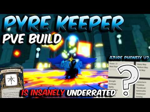 This PYRE KEEPER PVE Build makes FLAME the BEST Attunment...😲 "Azure Phoenix V2 " | Deepwoken
