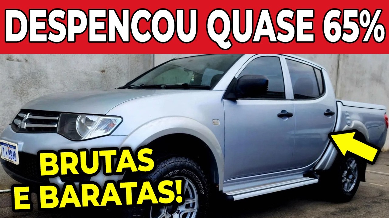 🚨 5 PICAPES QUE DERRETERAM NA FIPE E AGORA ESTÃO BARATAS DEMAIS! 😱