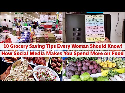 10 Grocery Saving Tips Every Woman Should Know! | How Social Media Makes You Spend More on Food