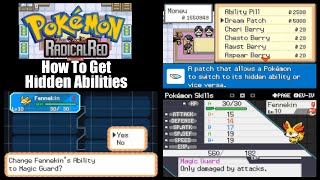 How To Get Hidden Abilities in Pokemon Radical Red 4.1