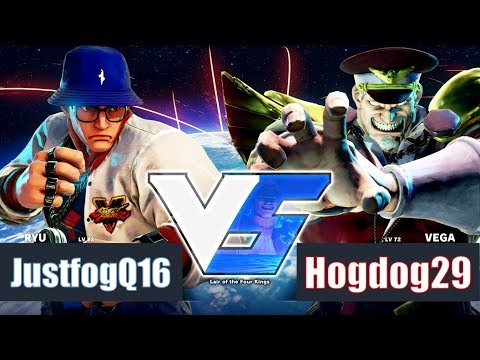 SF5 Ranked Match / JustfogQ16(Ryu) VS Hotdog29(M.Bison)：リュウ VS ベガ　2017.11.18