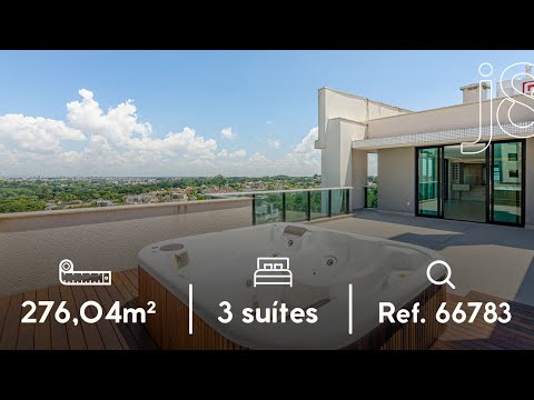 Cobertura no Ecoville Windows com 3 suítes, no Ecoville - J8 Imóveis