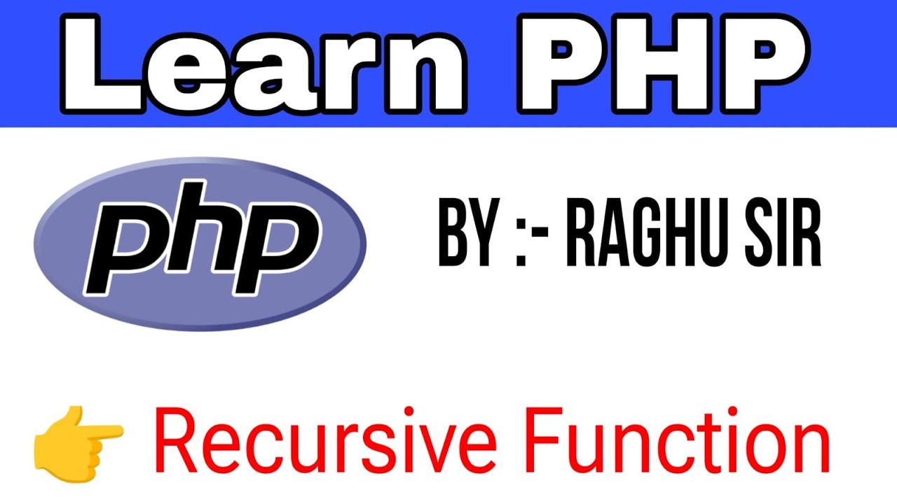 PHP Recursive Function | PHP function | php tutorial in hindi