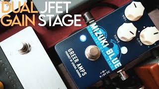 Video thumbnail for NEW!  Greer Amps: Mizuki Blue (Dual JFET Gain Stage) Quickfire DEMO by SpiralCasterPlaysPedals