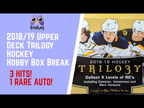 2018/19 Upper Deck Trilogy Hockey Hobby Box Break 3 HITS!!! One Auto that's one every 10 boxes!!!!
