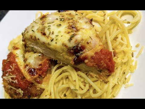 How To Make Air Fried Chicken Parmesan With Garlic White Wine Butter Sauce