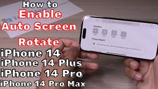 How to Enable Auto Screen Rotate (Rotation) iPhone 14/iPhone 14 Plus/iPhone 14 Pro/iPhone 14 Pro Max