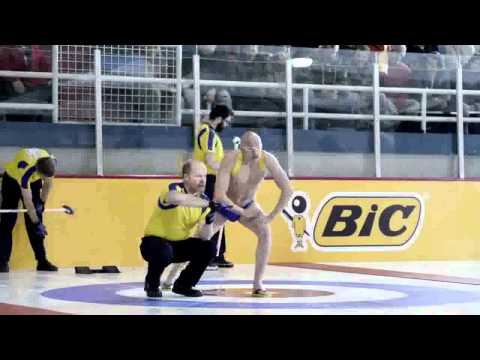 Bic commercial human curling