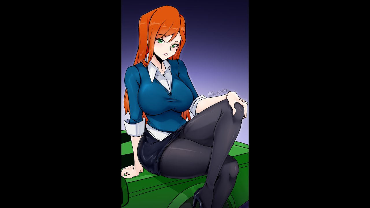 Drawing Process Fanart ben10 Gwen Tennyson