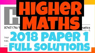 Higher 2018 Paper 1