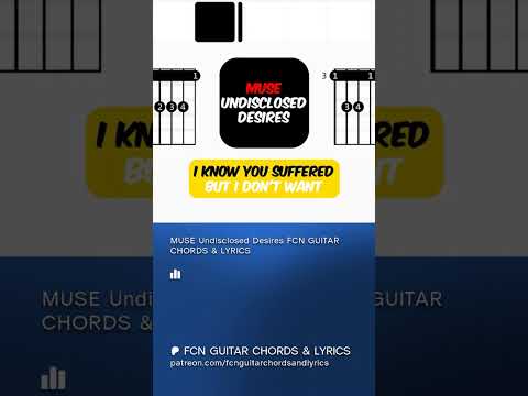 Undisclosed Desires - Muse
