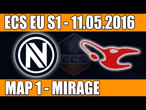 EnVyUs vs Mousesports | Map 1 (Mirage) ECS EU Season 1 2016 CS:GO Week 5 (11.05.2016)