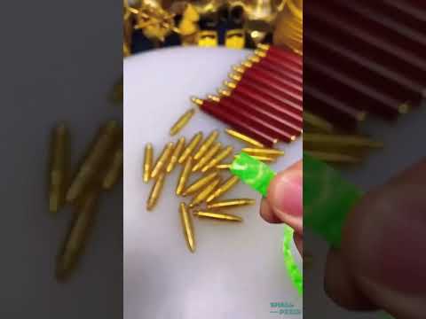 Мини-брелок в виде патрона PenatCut, золотистый, 2 штуки - фото 1 - id-p2927371135