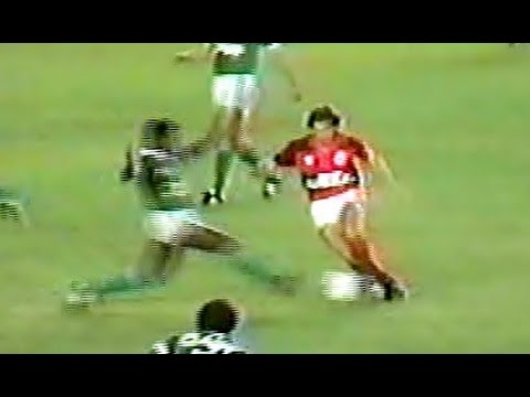 Flamengo 1 x 1 Palmeiras * 1988 * Canetaça de Zico em Caçapa que ficou no chão
