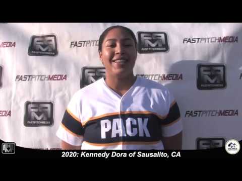 2020 Kennedy Dora Lefty Pitcher and First Base Softball Skills Video - Norcal Wolfpack