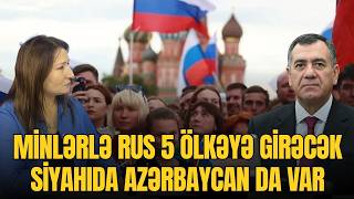 On minlərlə rus ölkəni tərk edir. Siyahıda Azərbaycan da var. Qüdrət H