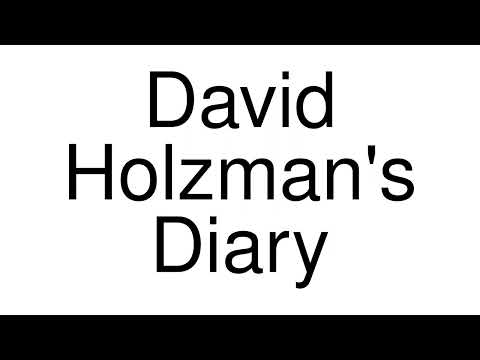How to Pronounce correctly David Holzman's Diary (Movie)