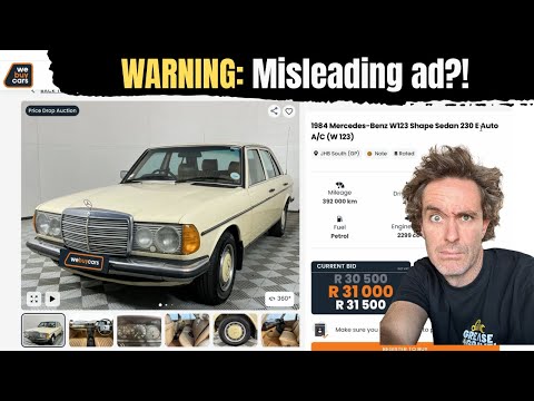 🚨 WARNING: WeBuyCars Listing Mix-Up?! | Mercedes W123 Buyers BEWARE 👀