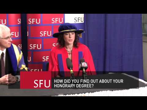 Sarah McLachlan comments on receiving an honorary degree from SFU