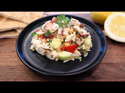 A taste of Greece: Orzo & Grilled Chicken Pasta Salad