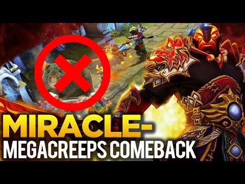 Miracle- Ember Spirit "Stop the Rat!" - Megacreeps Comeback Dota 2