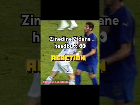 Zinedine  Zidane's Headbutt: The Shocking 2006 World Cup Moment #viral #shorts #futbol