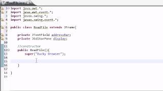 Intermediate Java Tutorial - 34 - Creating a Simple Web Browser