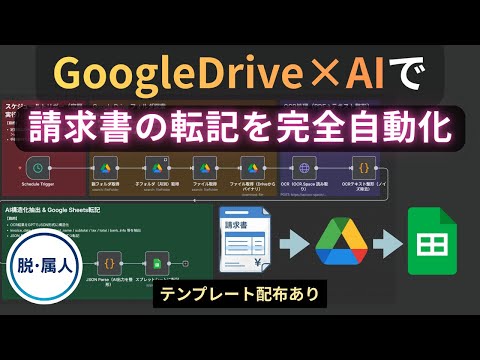 [Templates available] Just upload your invoice! Automate transcription with AI, OCR, and Google D...