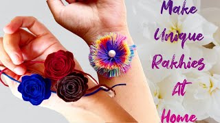 Unique rakhi making ideas, make beautiful rakhies at home