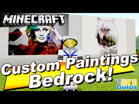 HTG George - How You Can Add Custom Paintings into Minecraft Bedrock - Minecraft Painting Texture Pack