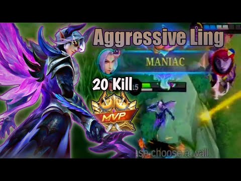 MANIAC!! Aggressive Ling Gameplay ~ mlbb
