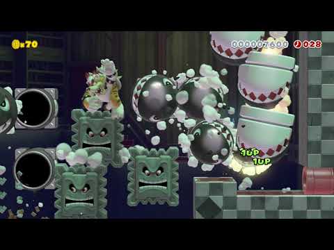 Banzai-Thwomp-It Demolition Ltd by Farticus 🍄 Super Mario Maker 2 #ajj