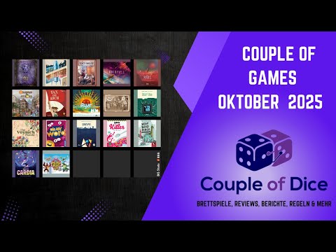Couple of Games - October 2025 - Our board game monthly review with the first new releases from t...