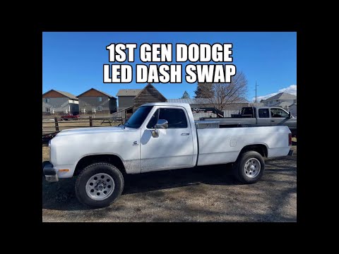 1st gen dodge W/D150,250,350 LED gauge cluster swap
