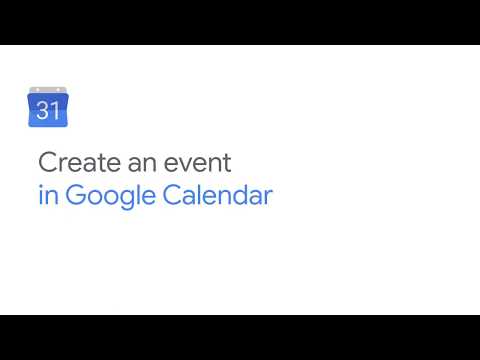 Create an event in Google Calendar
