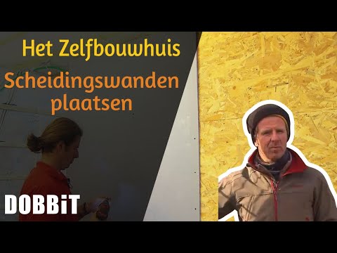 Zelfbouwhuis - Scheidingswanden plaatsen