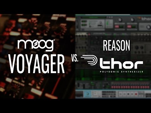 MiniMoog Voyager Vs Reason's Thor - Analogue Vs Digital Synthesis (Part 2)