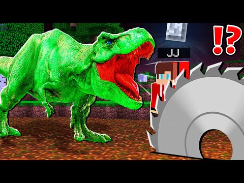 Mikey transforms into T-Rex in epic Minecraft battle!