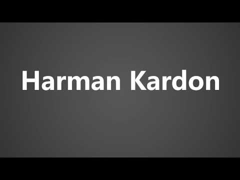 How to Pronounce Harman Kardon