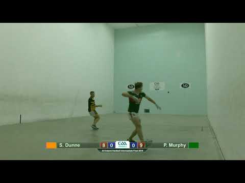 2019: All Ireland Hardball Singles Final Intermediate (Dunne V Murphy)
