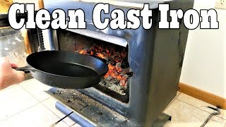 Clean Your Cast Iron Skillet By Fire