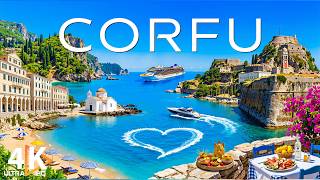 Corfu 4K UHD 🇬🇷 Stunning Aerial Views of Greece’s Emerald Island and Scenic Coastlines