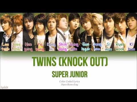 Super Junior (슈퍼주니어) – TWINS (Knock Out) (Color Coded Lyrics) [Han/Rom/Eng]