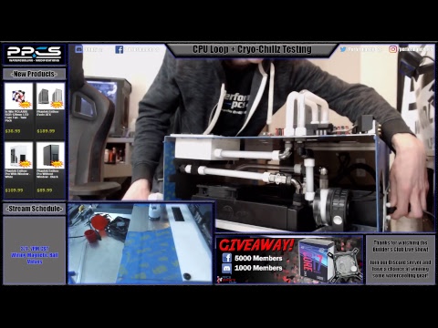 Builder's Club Live Show - CPU Loop + Cryo-Chillz Testing