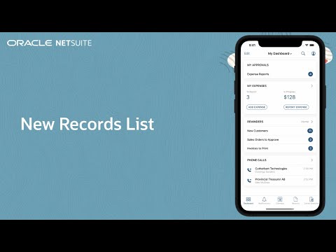 NetSuite Mobile App for iOS 10.1